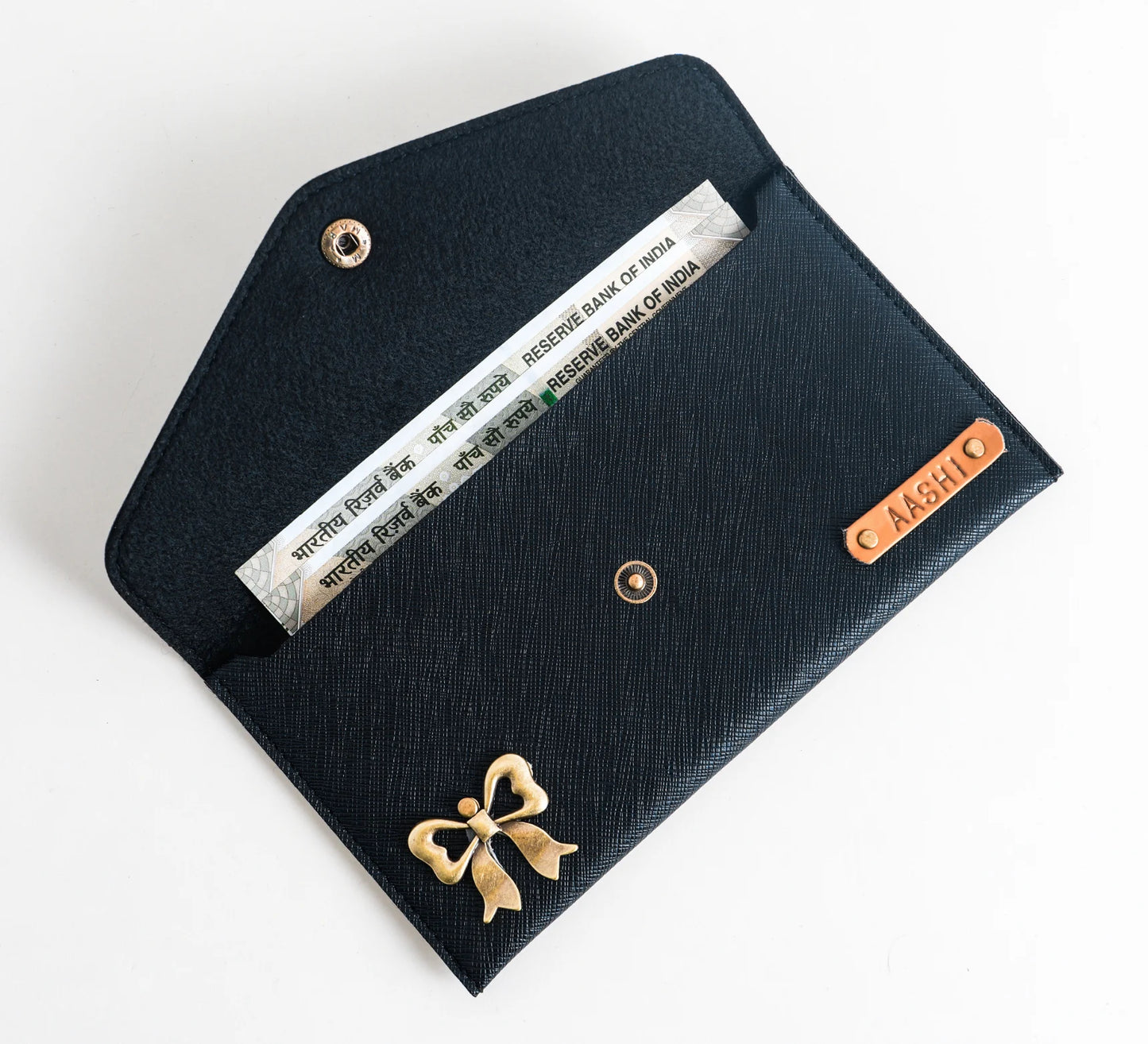 Personalized Women Wallet In Black