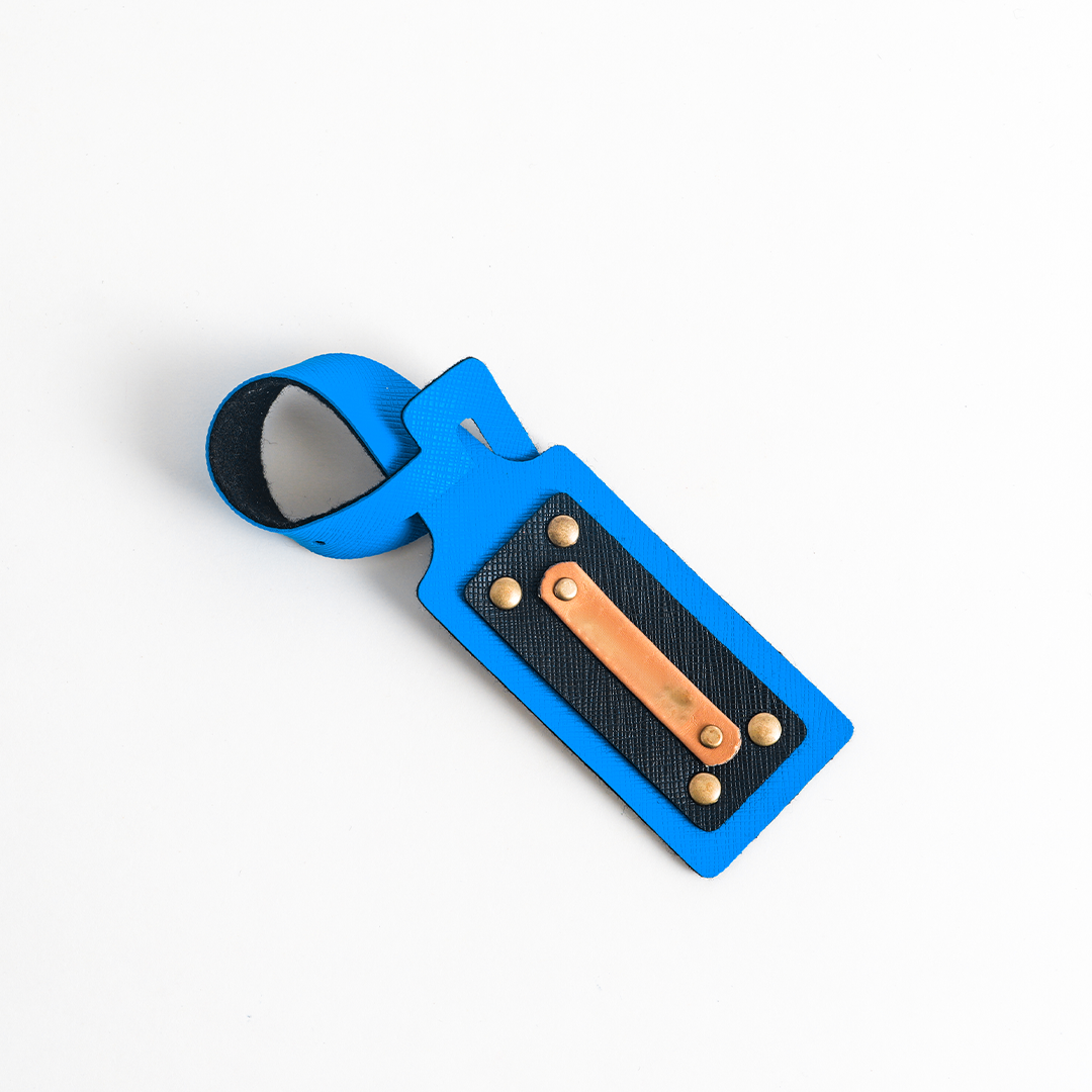 Personalized Name Tag In Blue