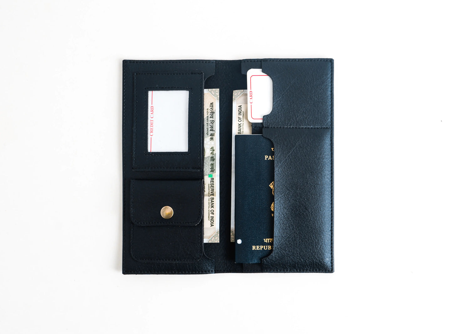 Personalized Passport Organiser In Black