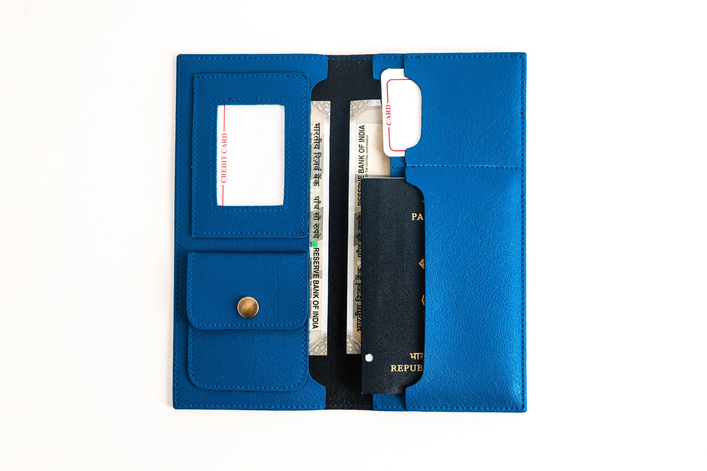Personalized Passport Organizer In Blue