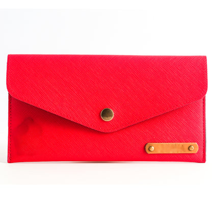 Personalized Women Wallet In Cheery Red