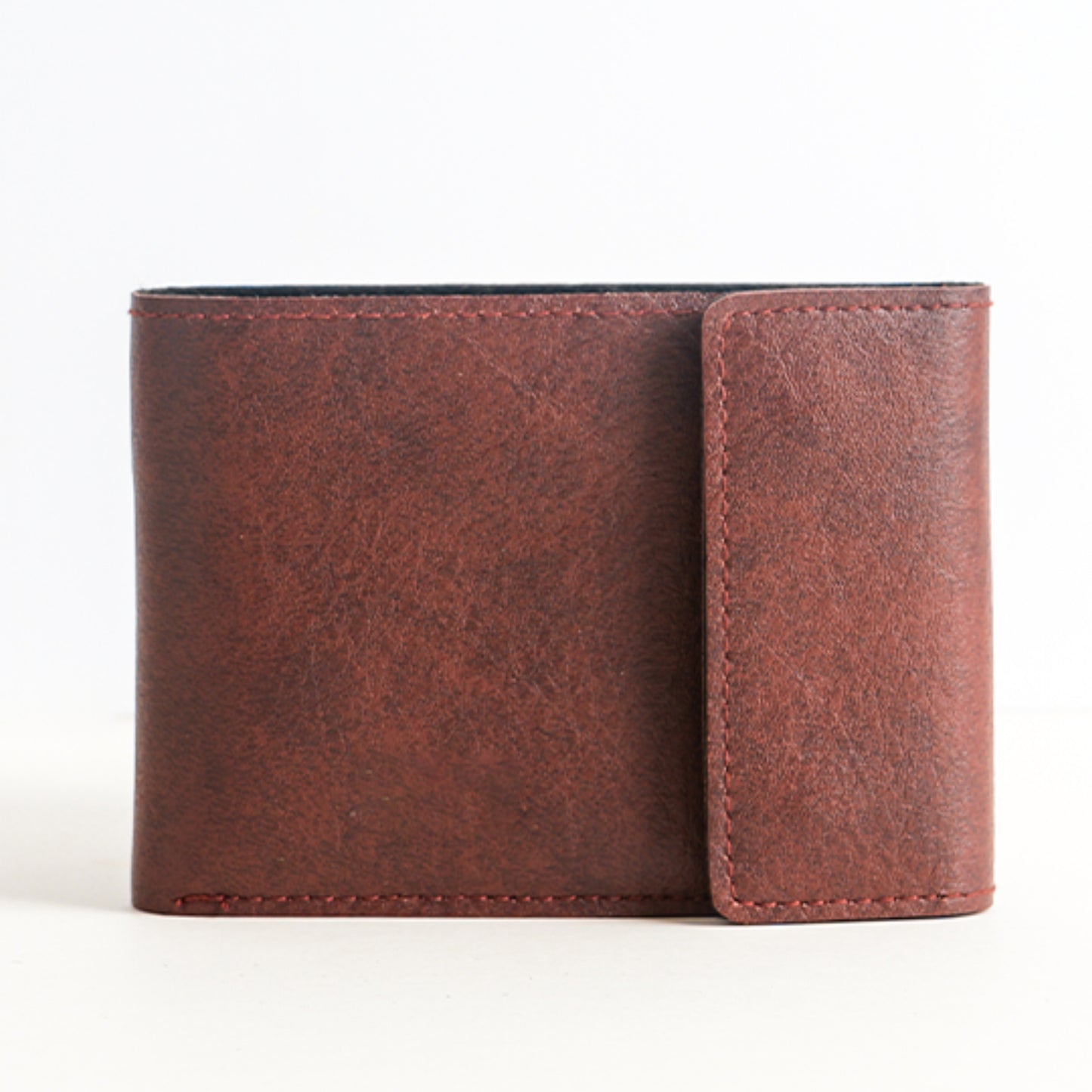 Personalized Buttoned Men's Wallet In Tan