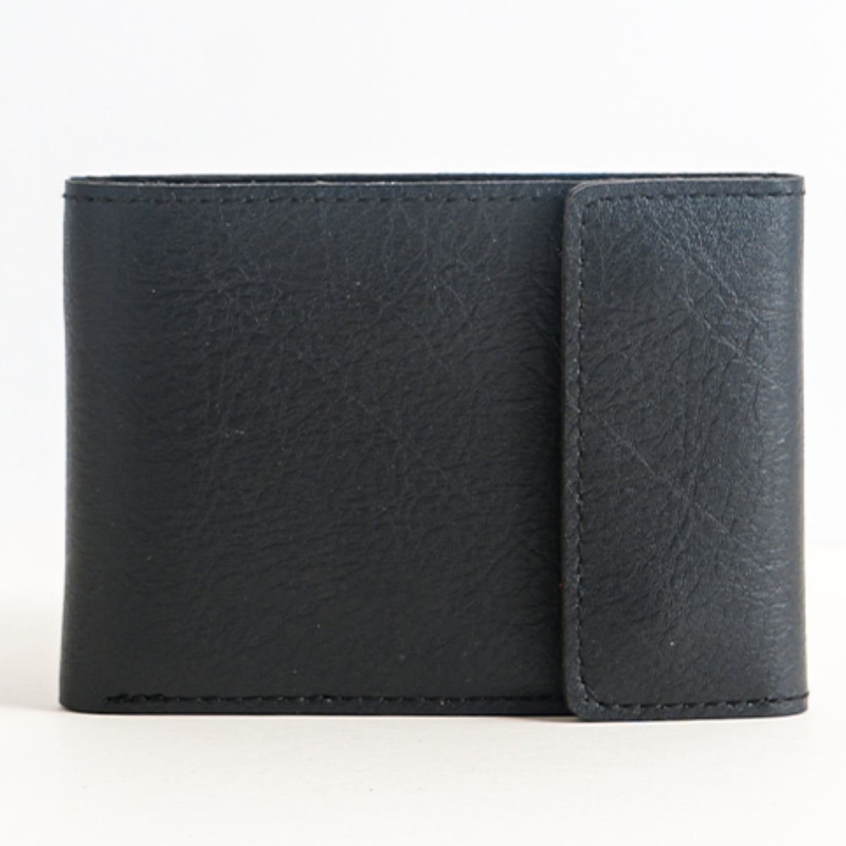 Personalized Buttoned Men's Wallet in Black