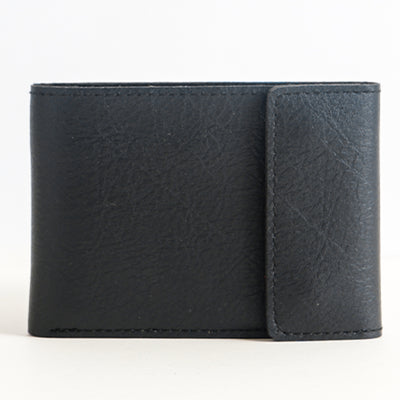 Personalized Buttoned Men's Wallet in Black