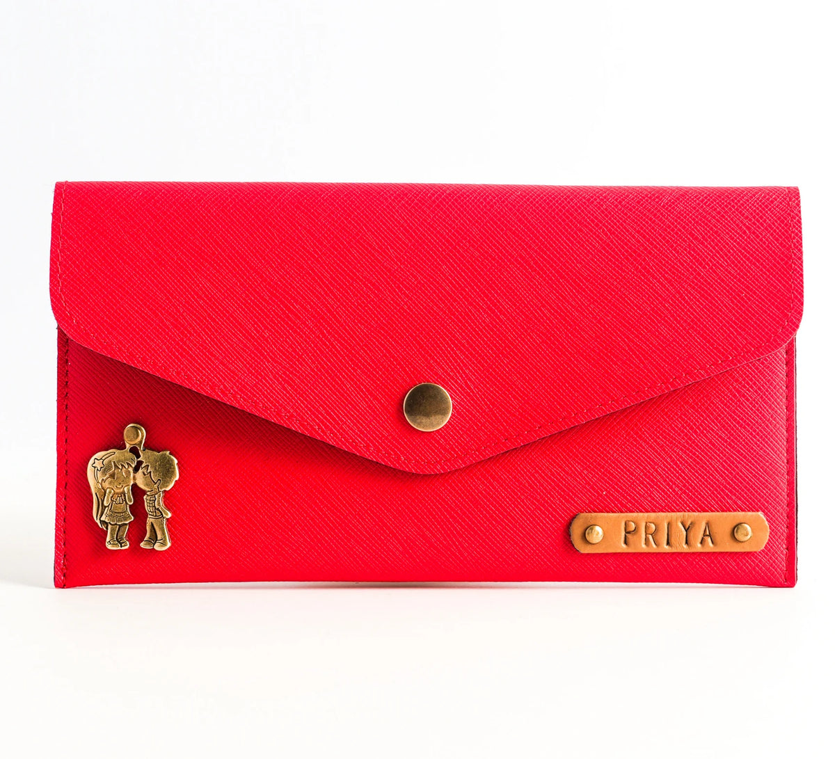 Personalized Women Wallet In Cheery Red