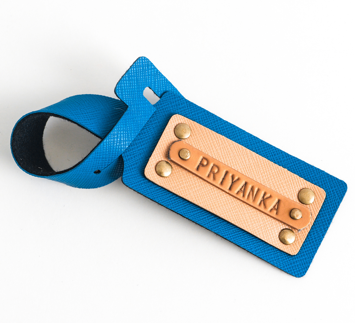 Personalized Name Tag In Dark Blue