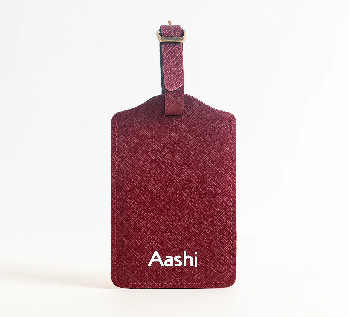 Personalized Luggage Tag In Wine