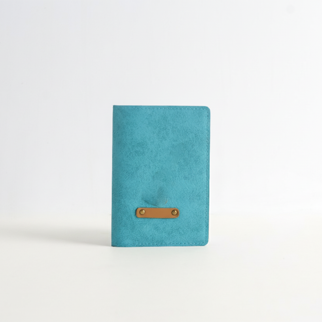 Personalized Passport Cover In Light Blue