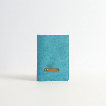 Personalized Passport Cover In Light Blue