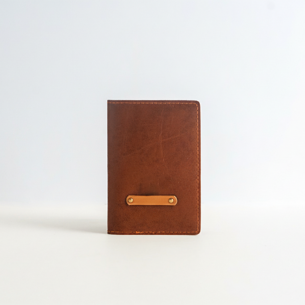 Personalized Passport Cover In Tan