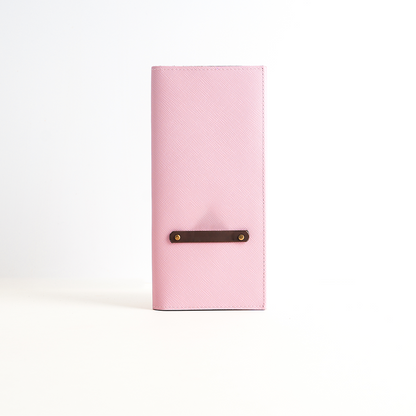 Personalized Passport Organizer in Blush Pink