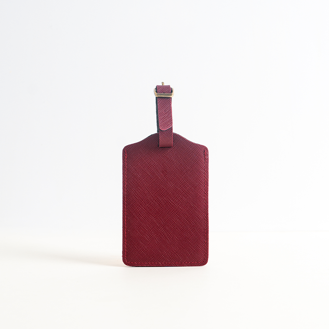 Personalized Luggage Tag In Wine