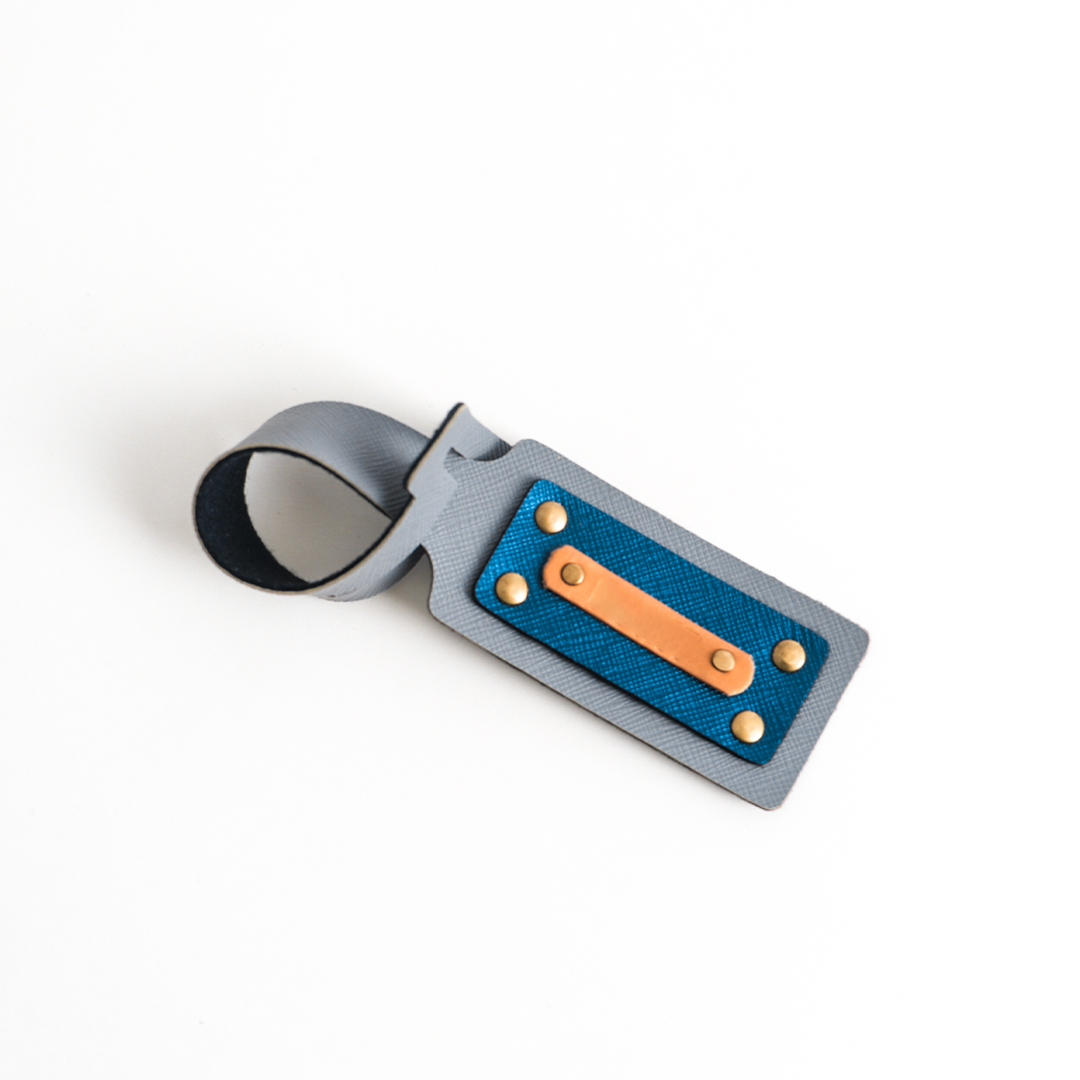 Personalized Name Tag In Grey