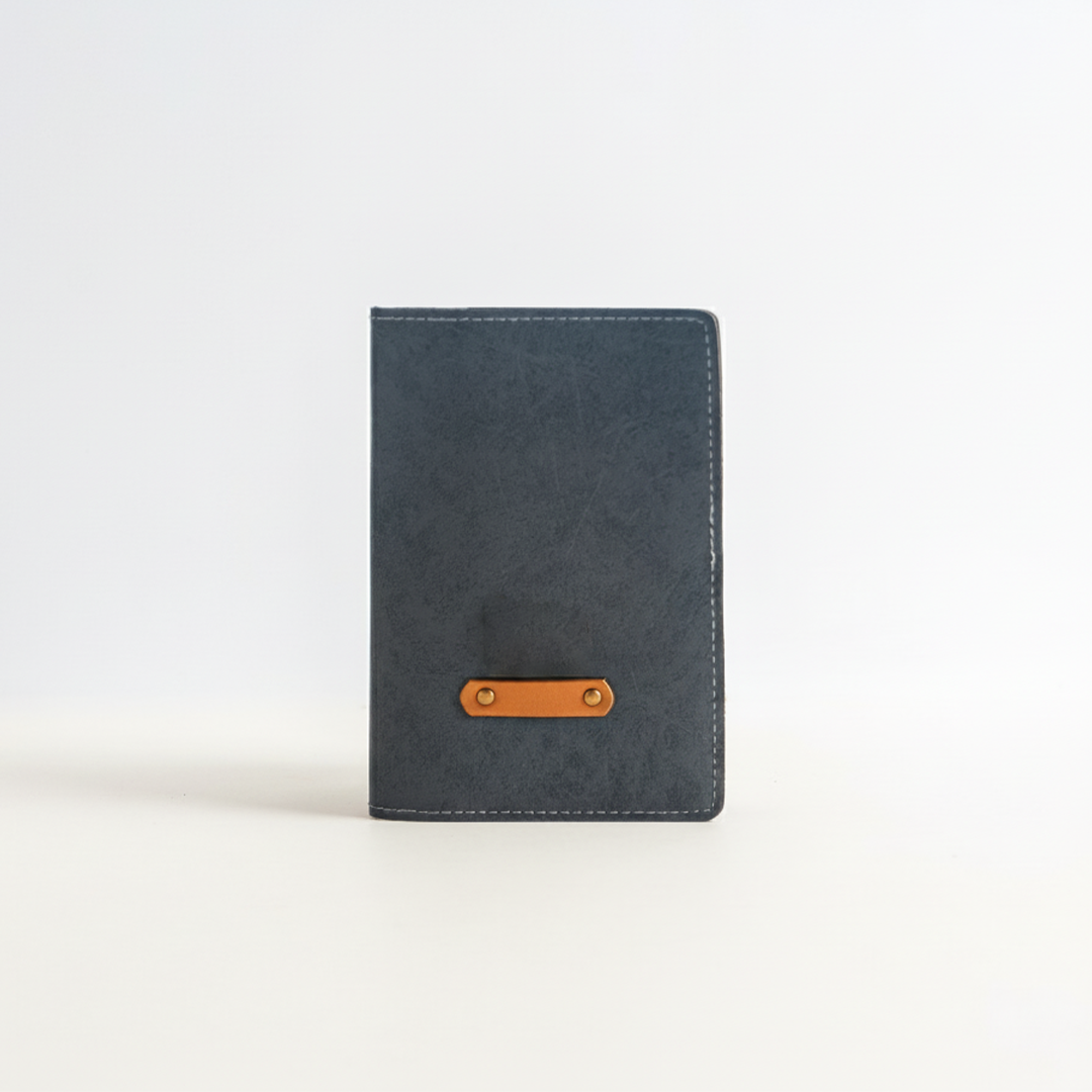 Personalized Passport Cover In Grey