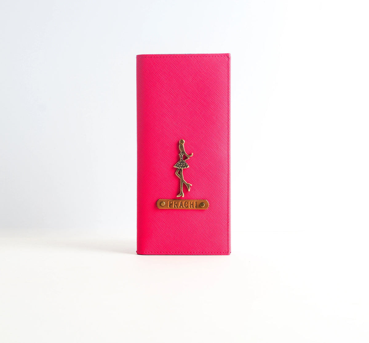 Personalized Passport Organizer In Fuchsia Pink