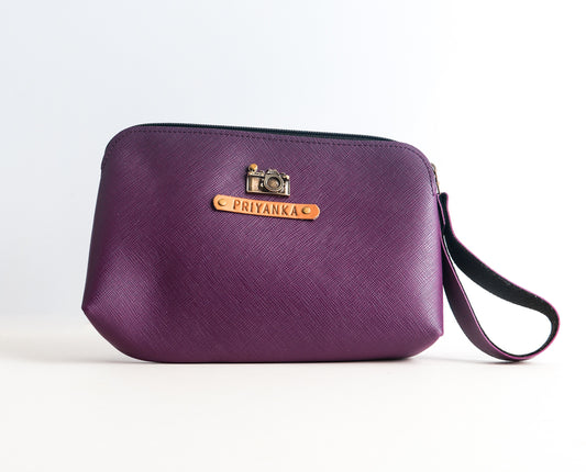 Personalized Multi Purpose Kit In Plum Purple