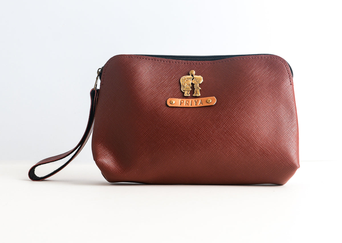 Personalized Multi Purpose Kit In Chestnut Brown