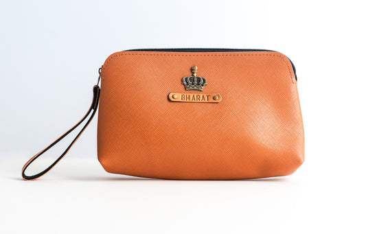 Personalized Multi Purpose Kit In Caramel Tan