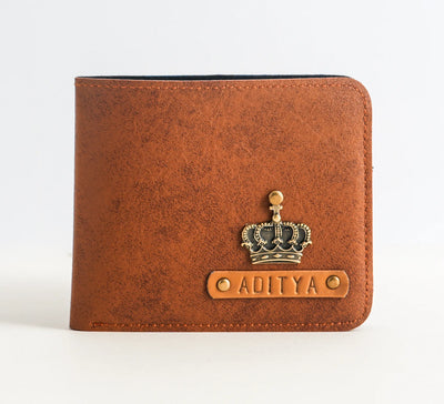 Personalized Men's Wallet In Brown