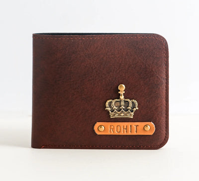 Personalized Men's Wallet In Tan