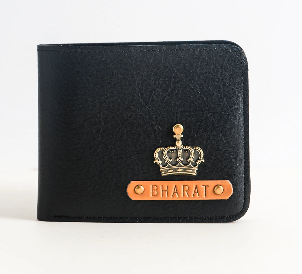 Personalized Men's Wallet In Black