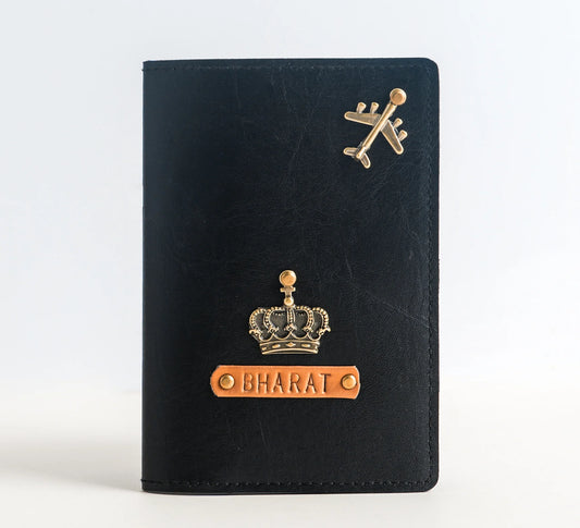 Personalized Passport Cover In Black