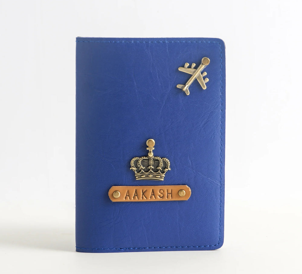 Personalized Passport Cover In Royal Blue