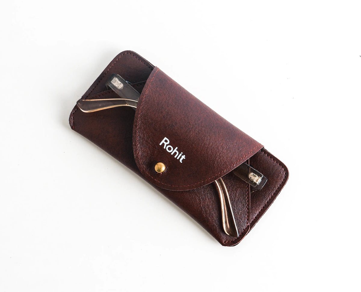 Personalized Sun Glass Cover In Tan